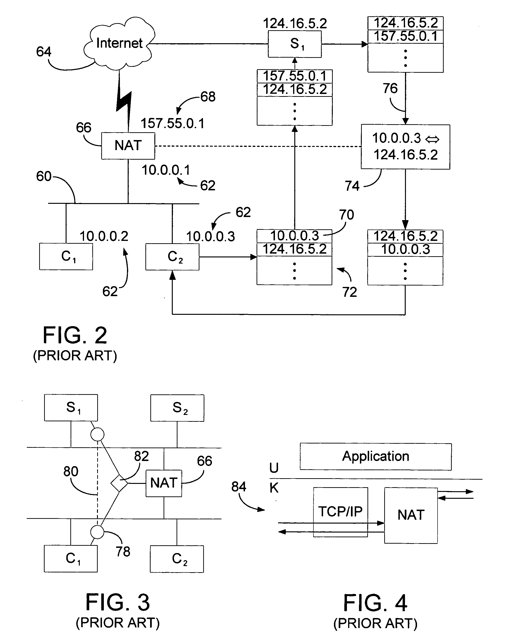 Application programming interface and generalized network address translation for translation of transport layer sessions