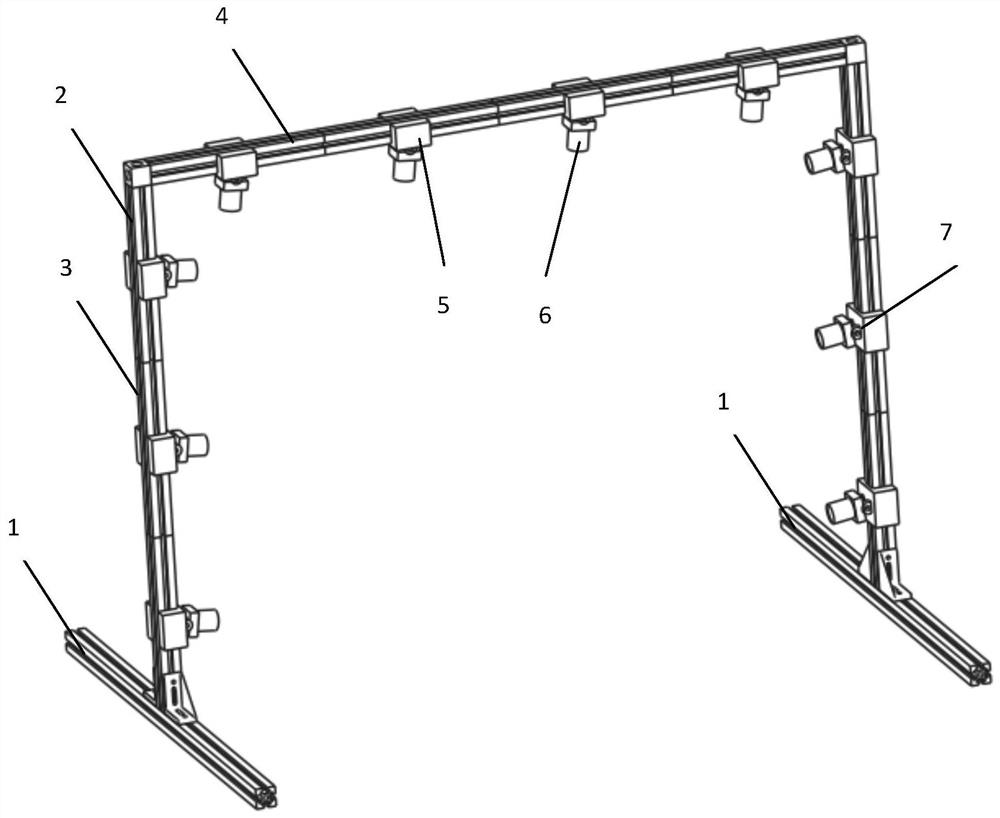 A horizontally movable three-dimensional acquisition device