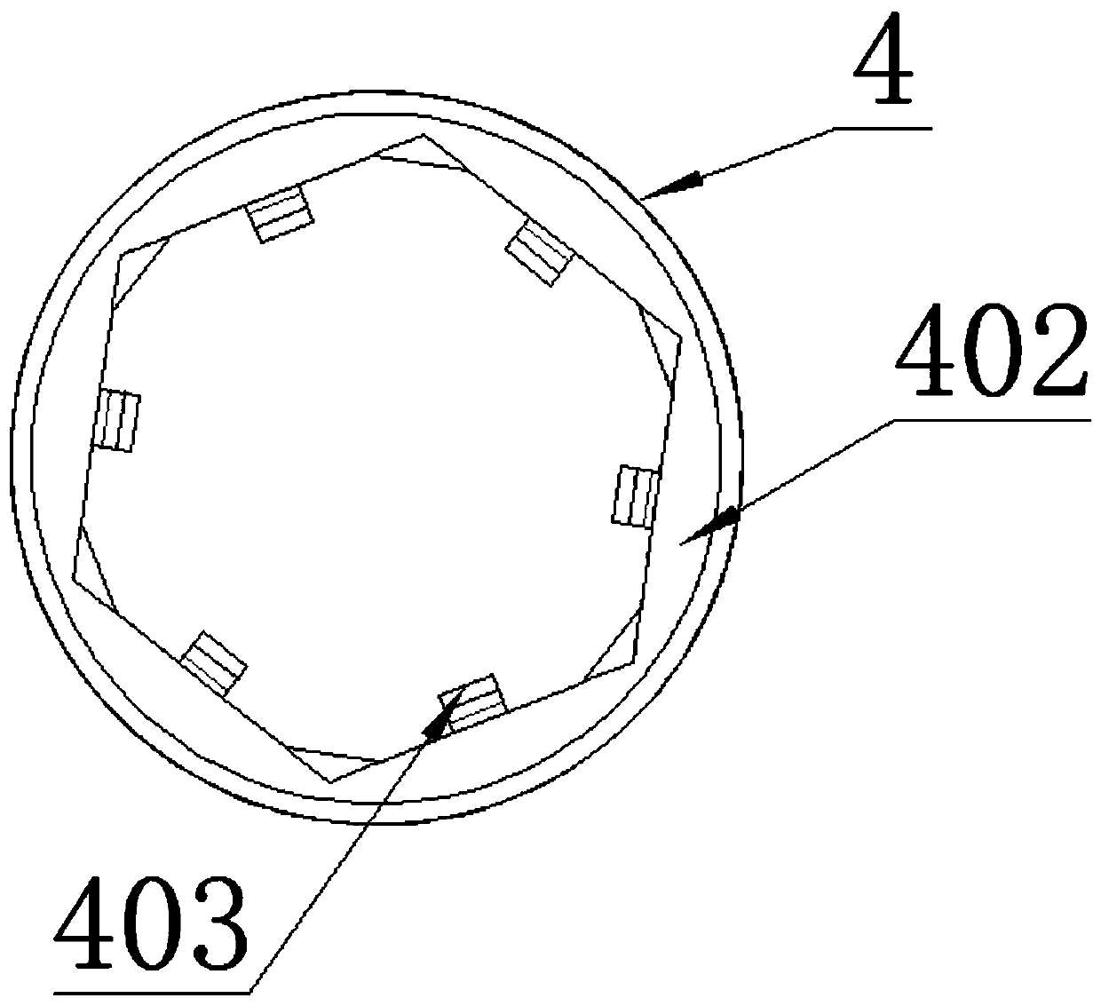 Aviation anti-disassembly outer hexagonal screw device