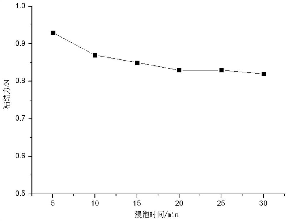 Special adhesive for curly hair in wig processing and preparation method thereof