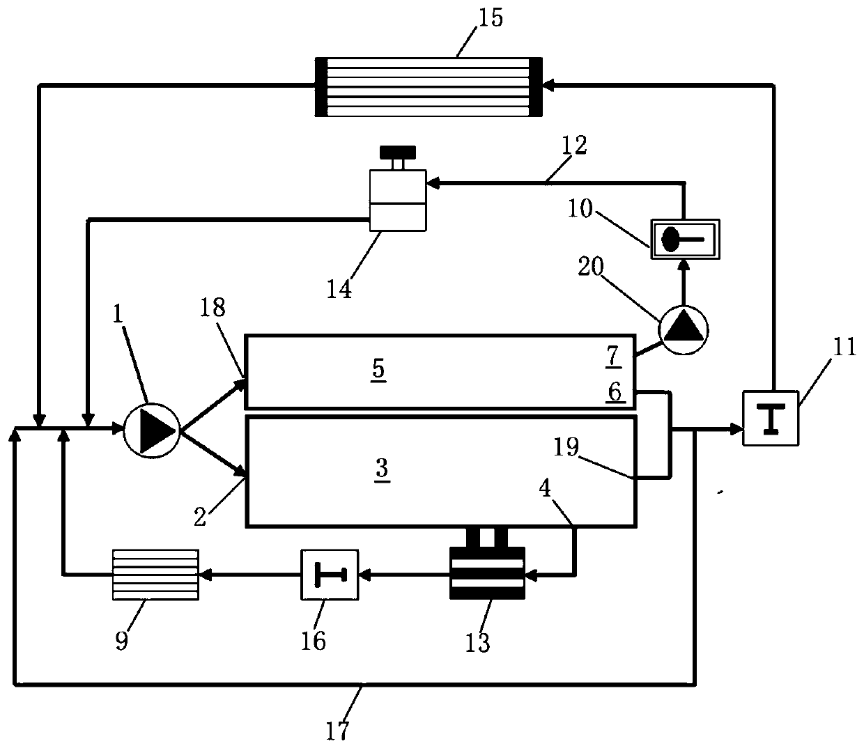 A kind of automobile engine cooling system