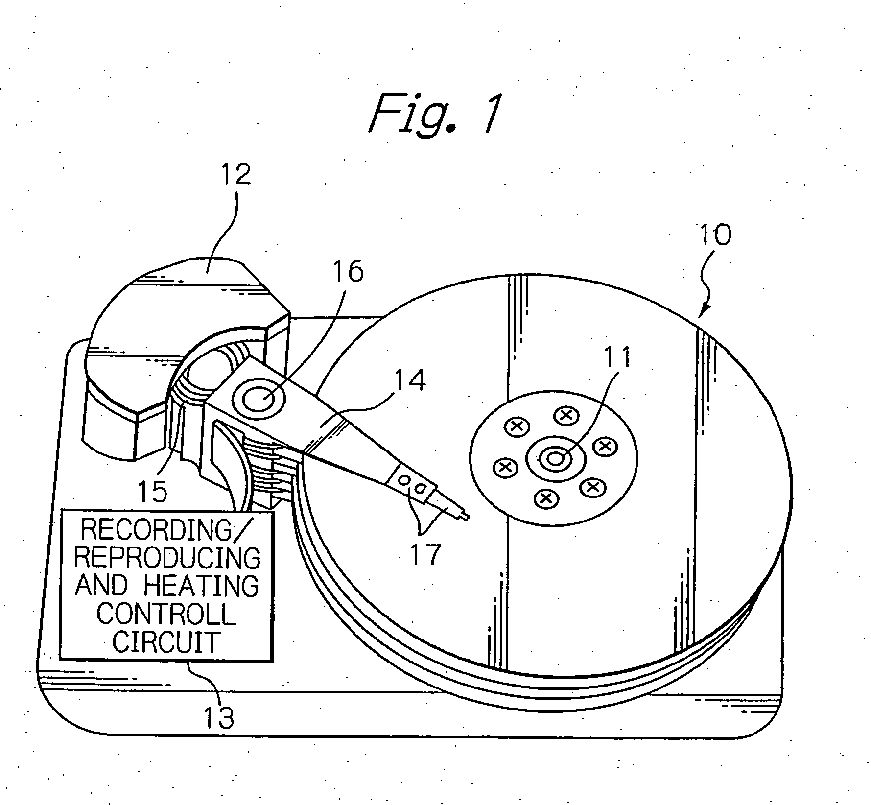 Thin-film magnetic head with heating means for adjusting magnetic spacing