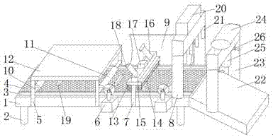 Automobile baffle grinding tool production equipment