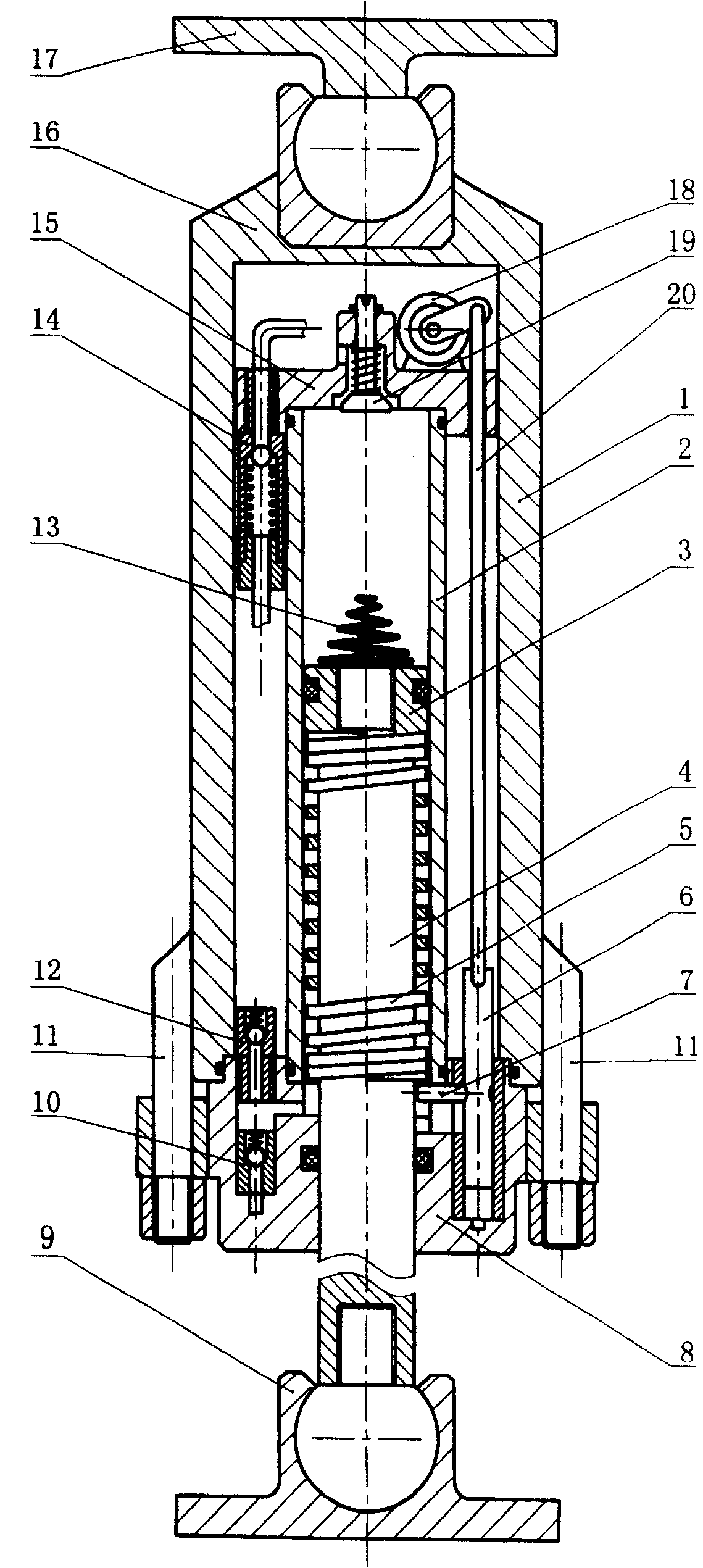 Oil-gas spring