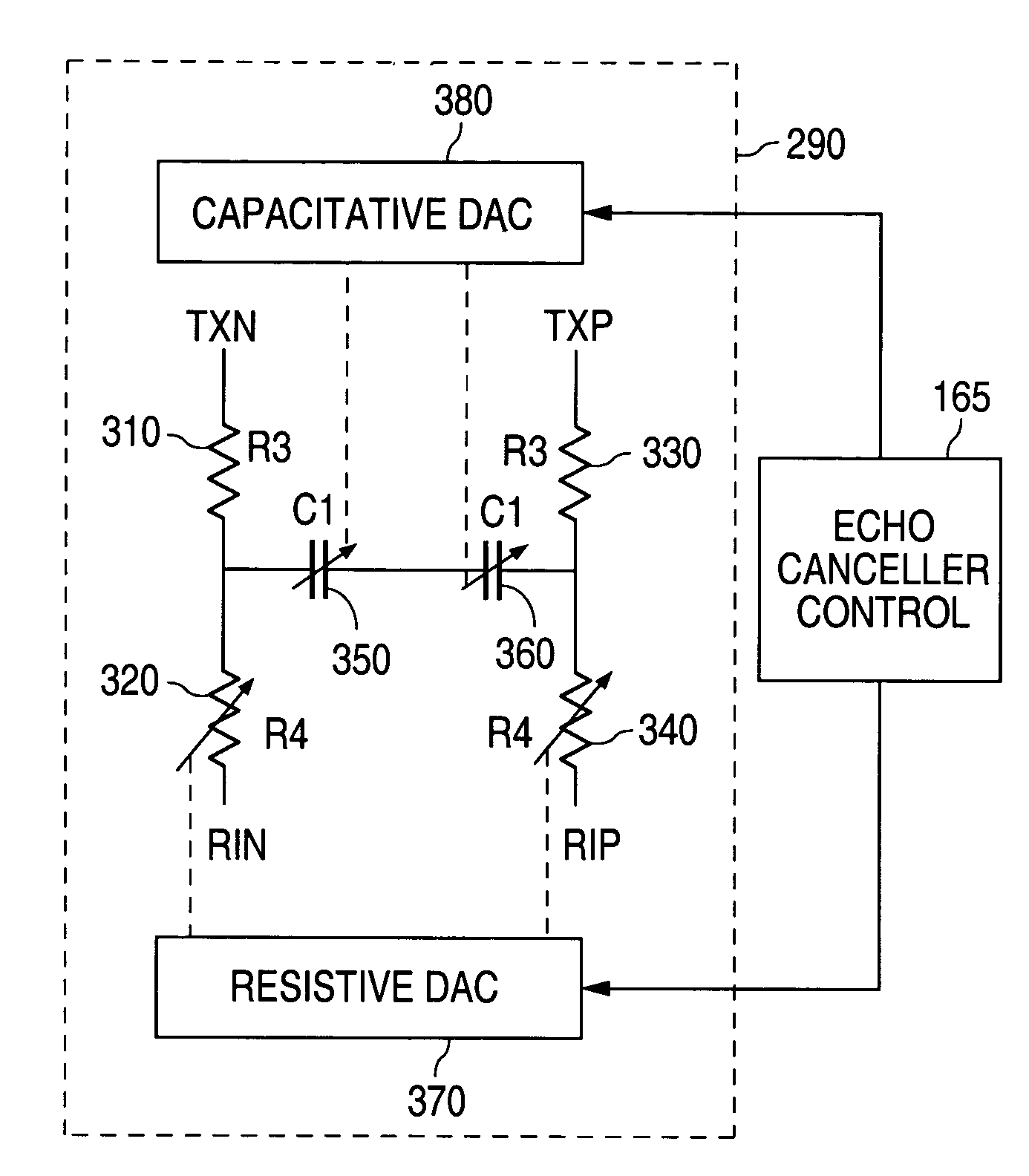 System and method for cancelling signal echoes in a full-duplex transceiver front end