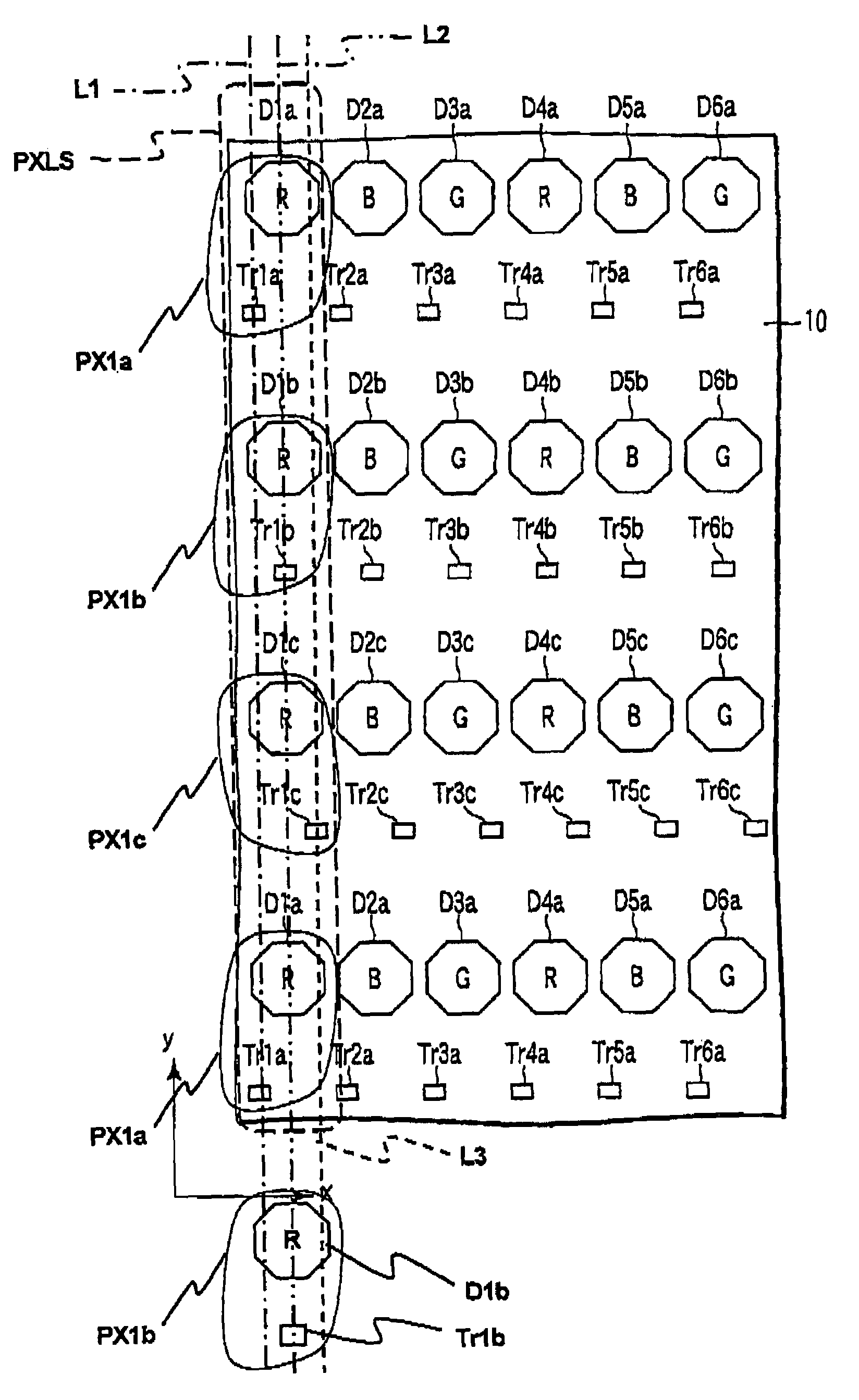 Active matrix display and method of manufacturing the same