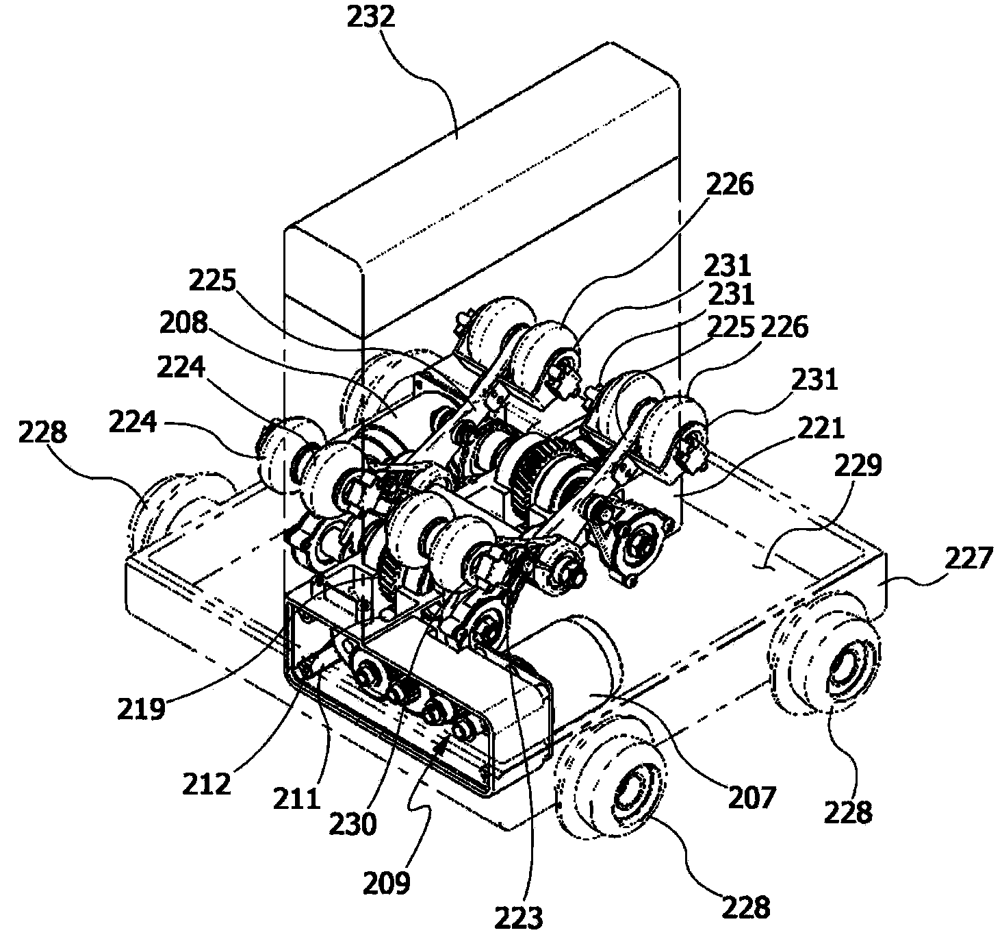 Vertical movement adjusting device for thermotherapy device