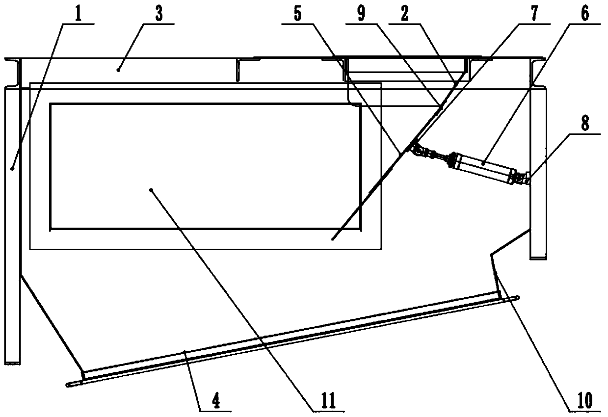 Feeding adjusting device for screening machine