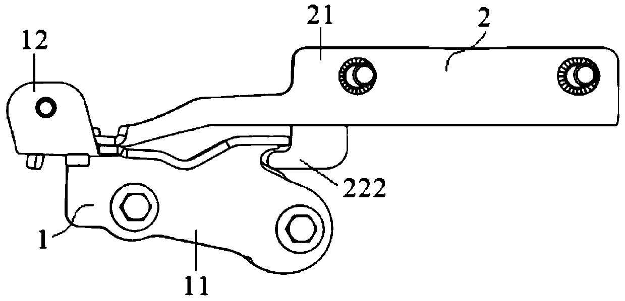 engine cover hinge