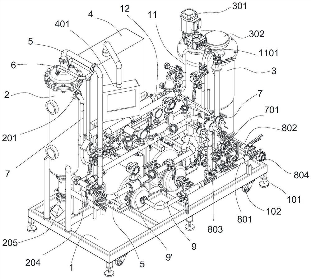 Dry feeding device and process for hops