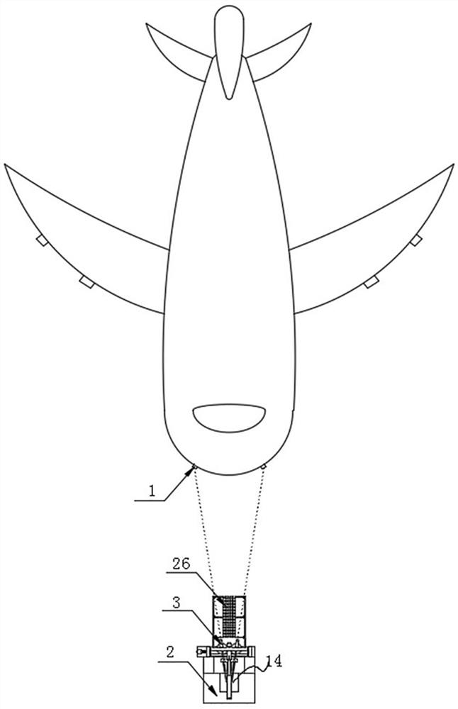 Rapid adjustment and calibration device for airplane photoelectric equipment