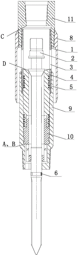 Petroleum extraction and lifting high-temperature gas injection valve for petroleum well