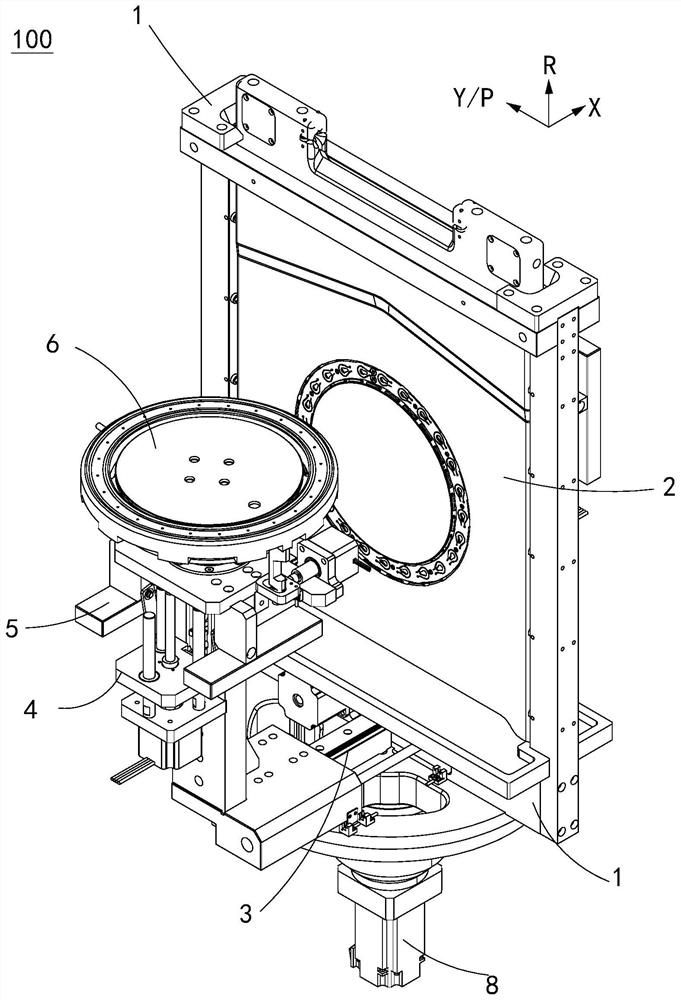 Automatic feeding and discharging mechanism for wafer product electroplating hanger