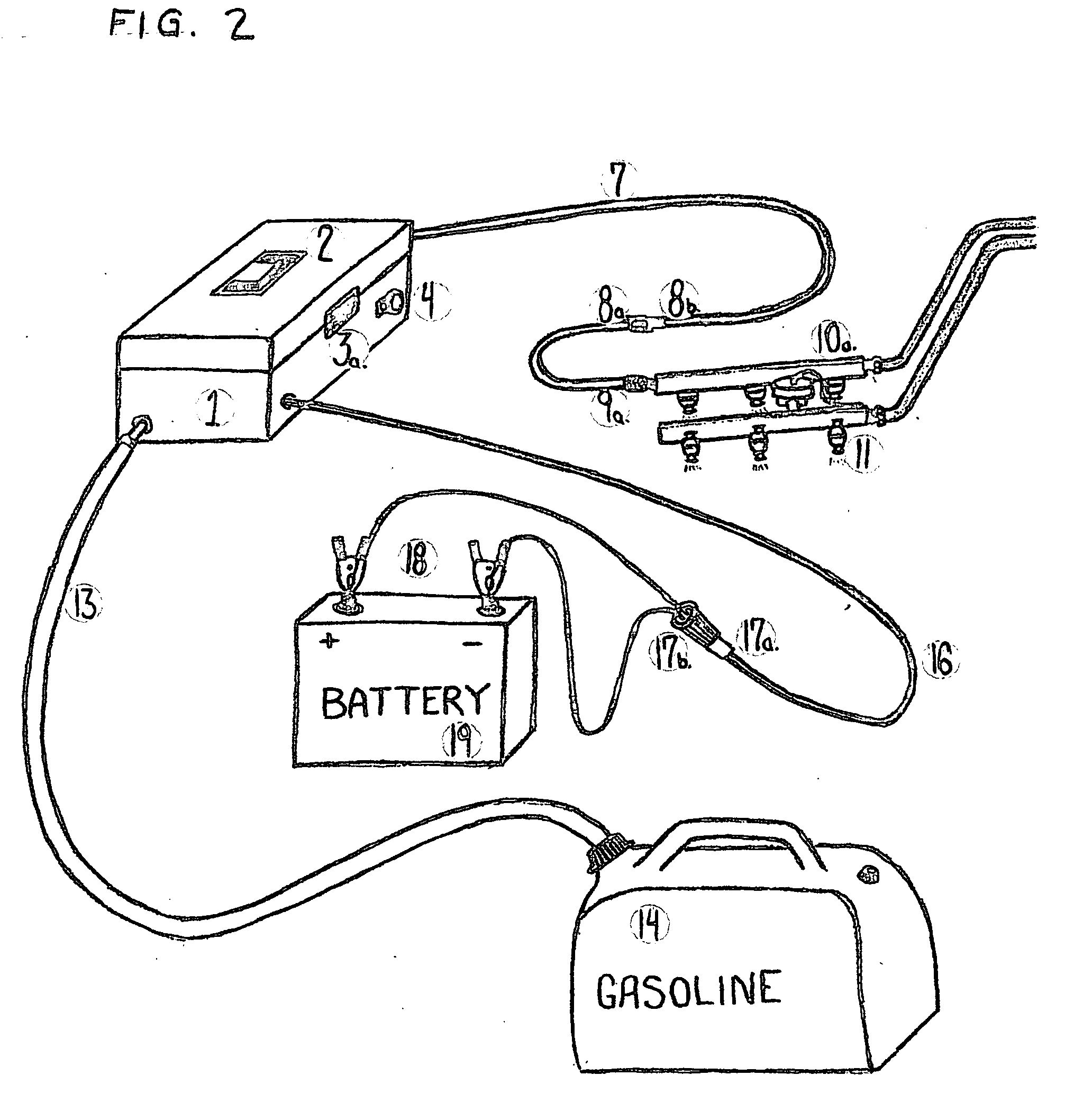 Automotive fuel cell siphon/refill tool