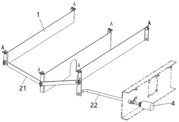 A Harvester Material Distribution Adjustment Mechanism