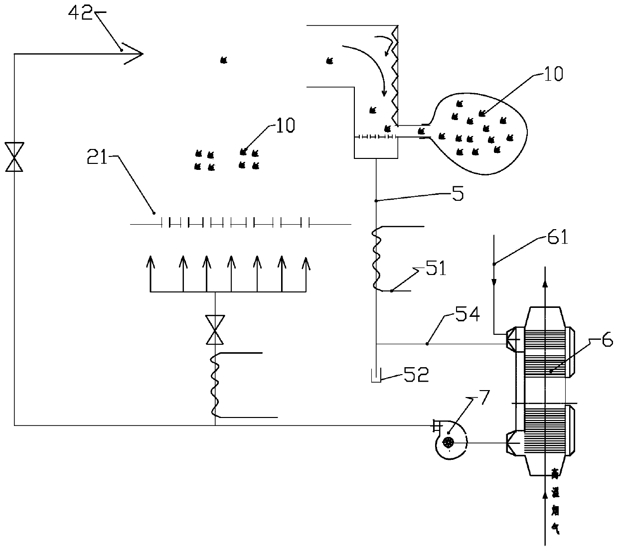 A green tea drying system