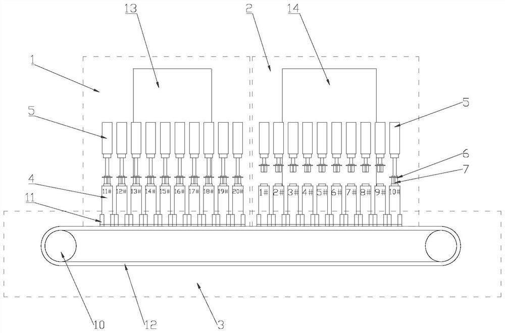 High-power battery test system and test method