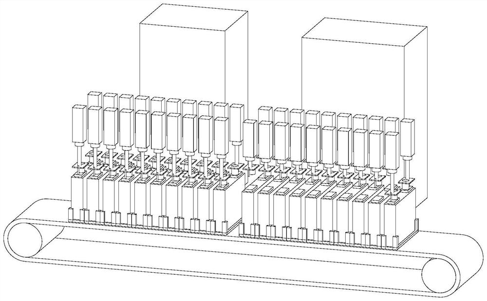 High-power battery test system and test method