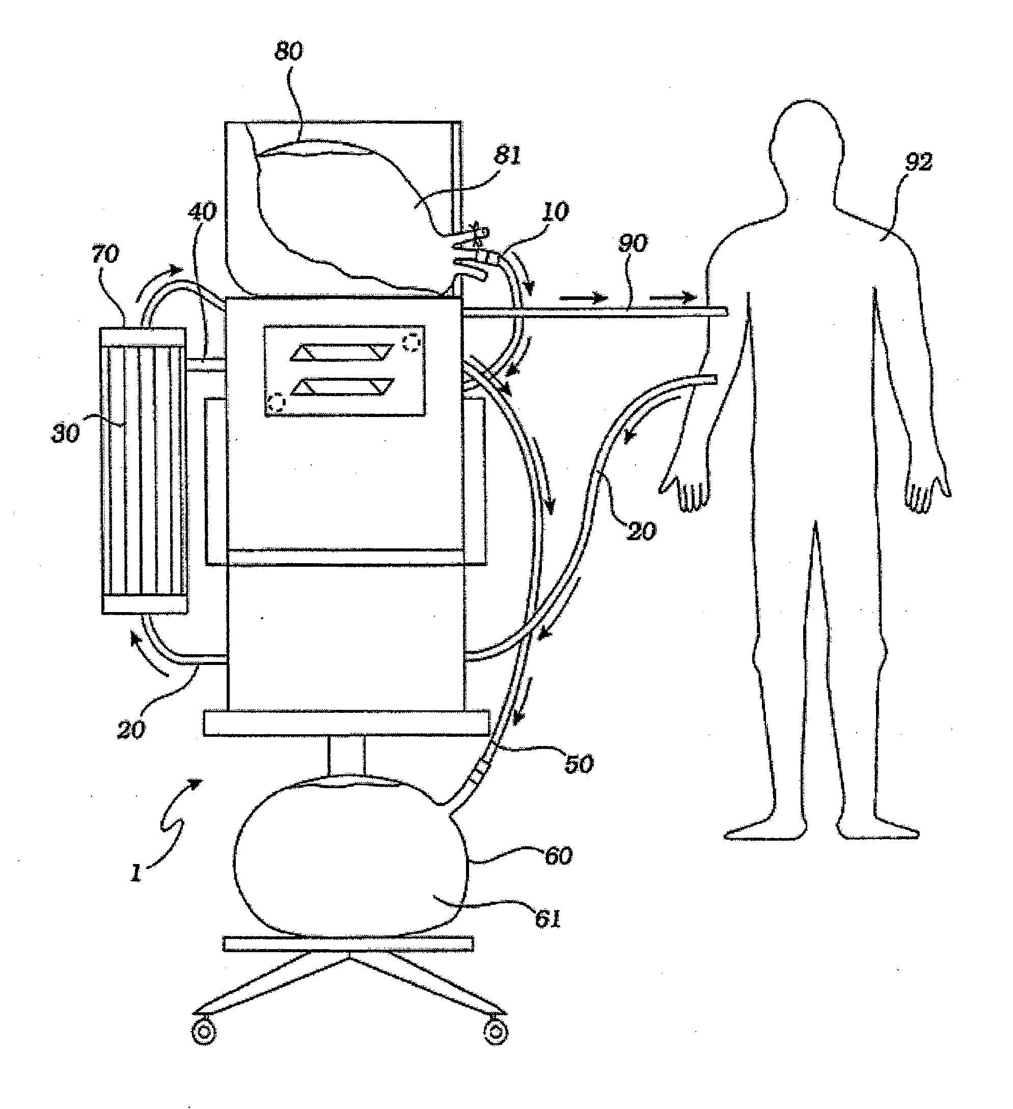 Fluid, circuits, systems, and processes for extracorporeal blood processing