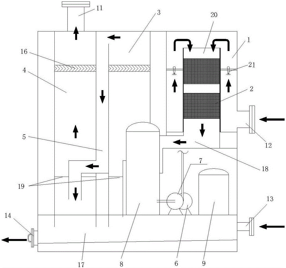 Integrated marine diesel engine exhaust-gas treatment apparatus