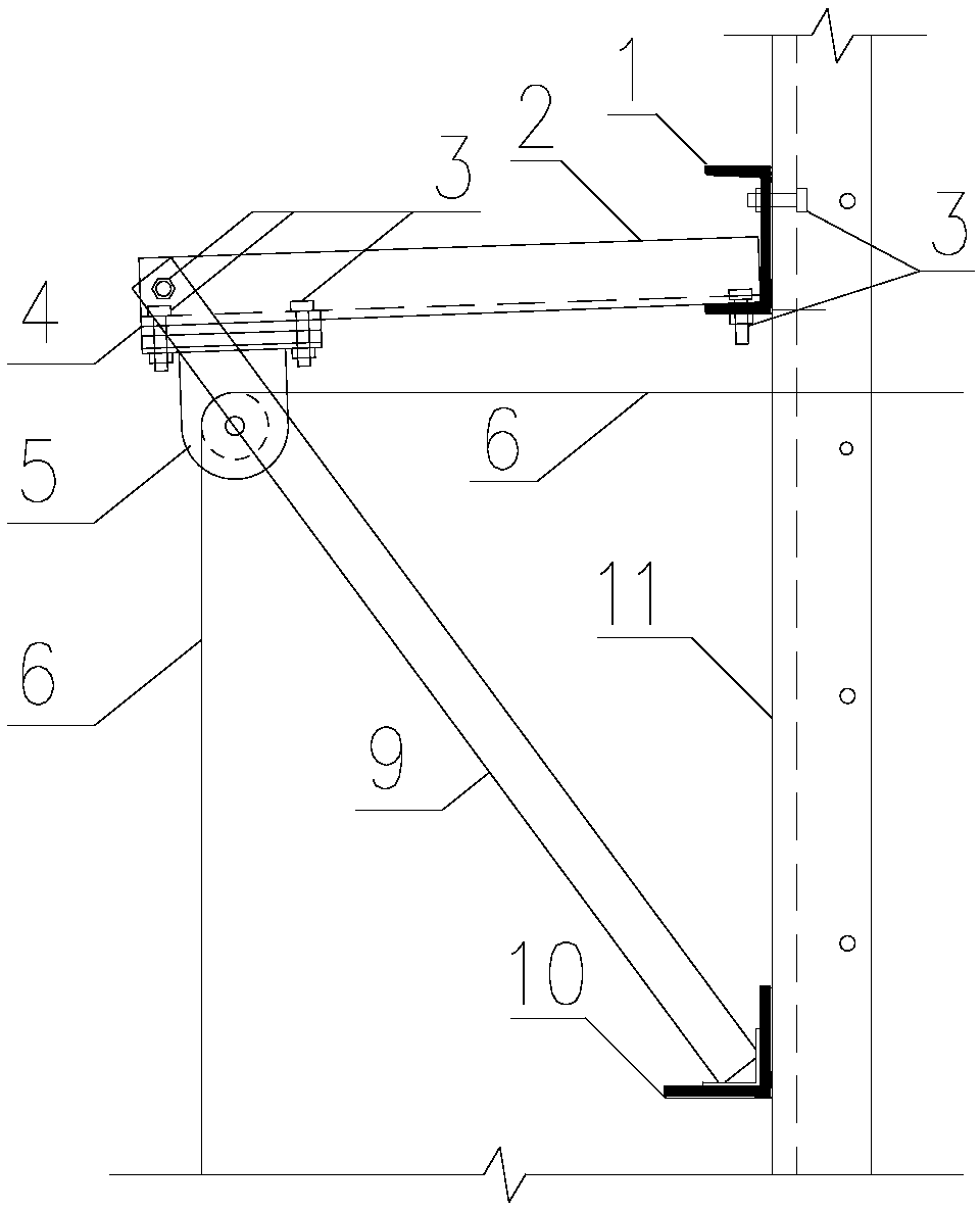 Horizontal and uplift combined loading device and method for pile foundation model test