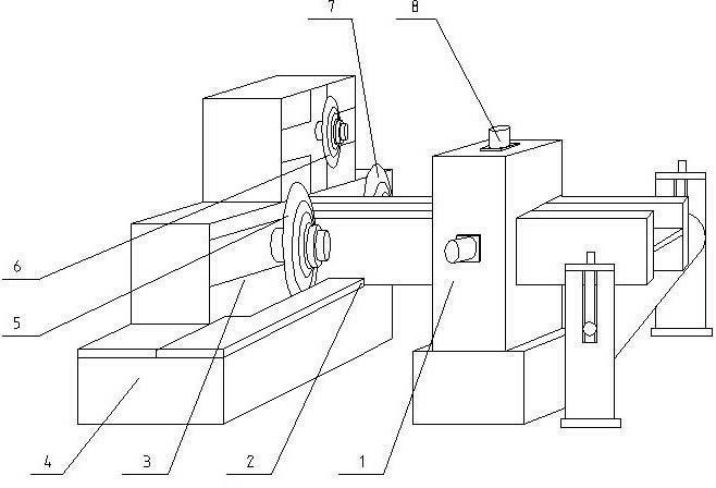 Three-segment profiled H-shaped steel rapid saw cutting device and method