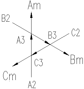 Double-extended-triangle descending voltage regulation rectifier transformer