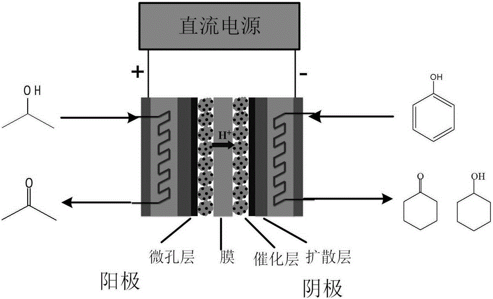 Electrochemistry hydrogen pump dual reactor for organic matter dehydrogenation and hydrogenation coupling