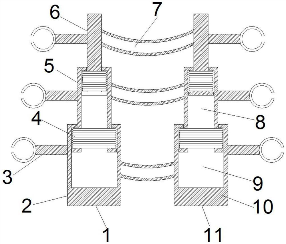 A dynamic growth aid support rod for treating children's orthopedic diseases