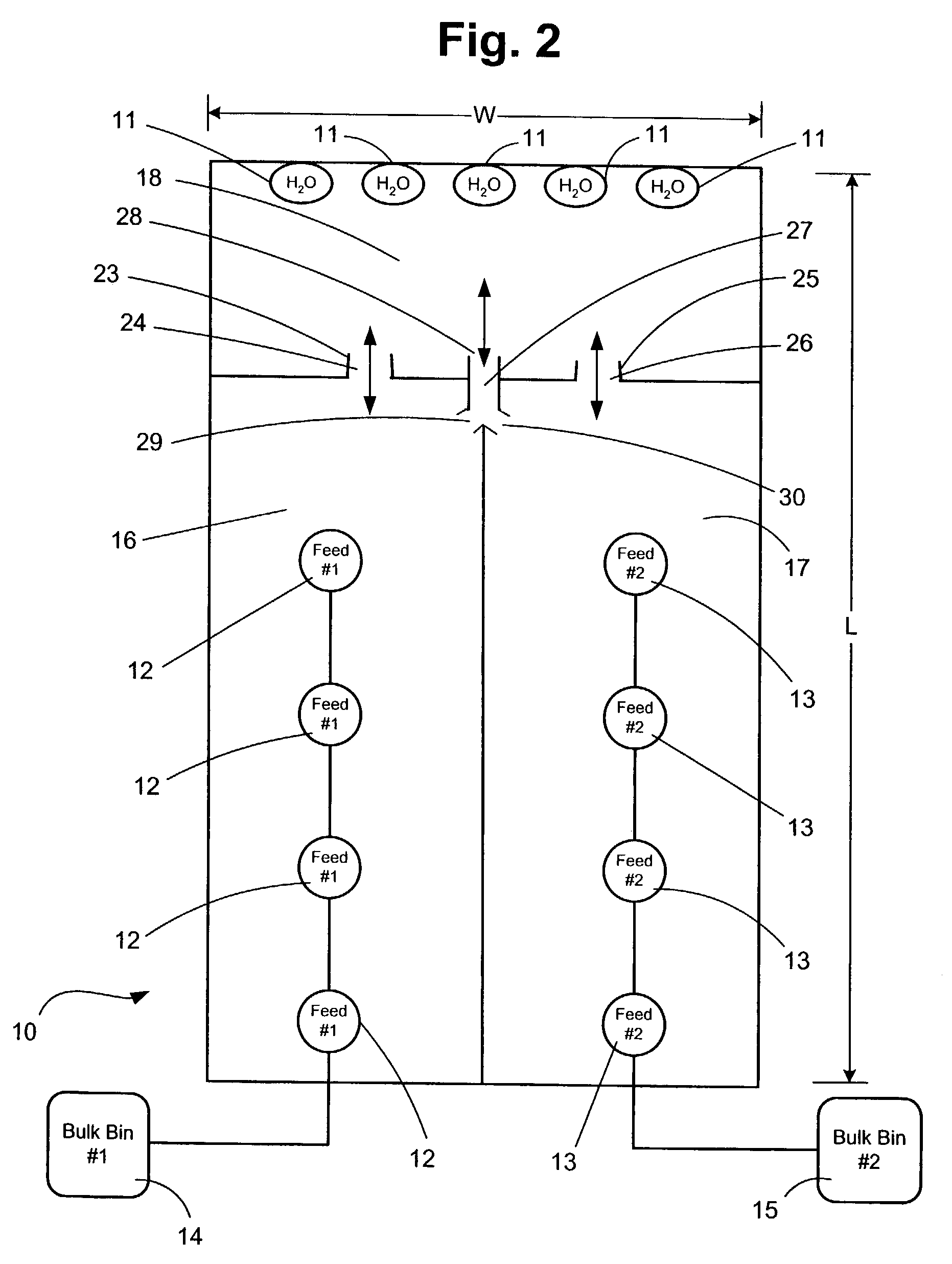 Livestock management system and method for split-weight feeding based on median weight of herd