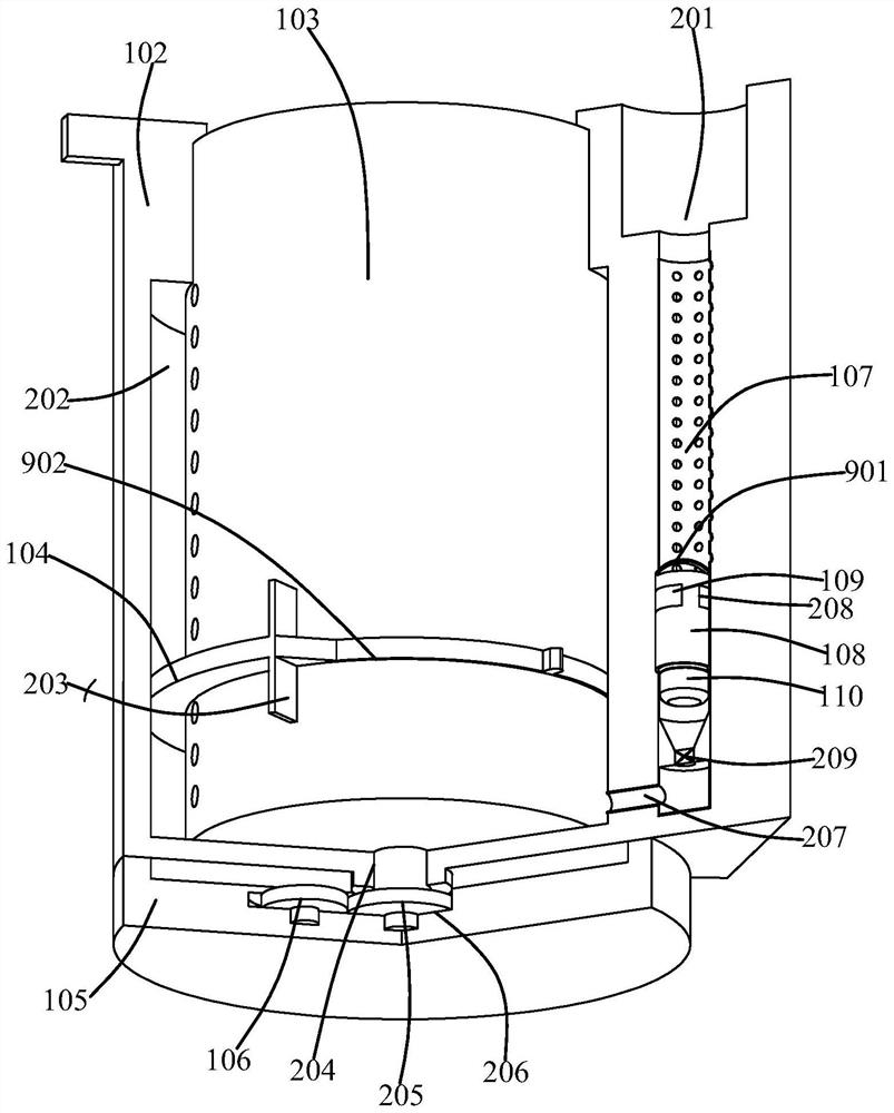 Internal filtering equipment of washing machine