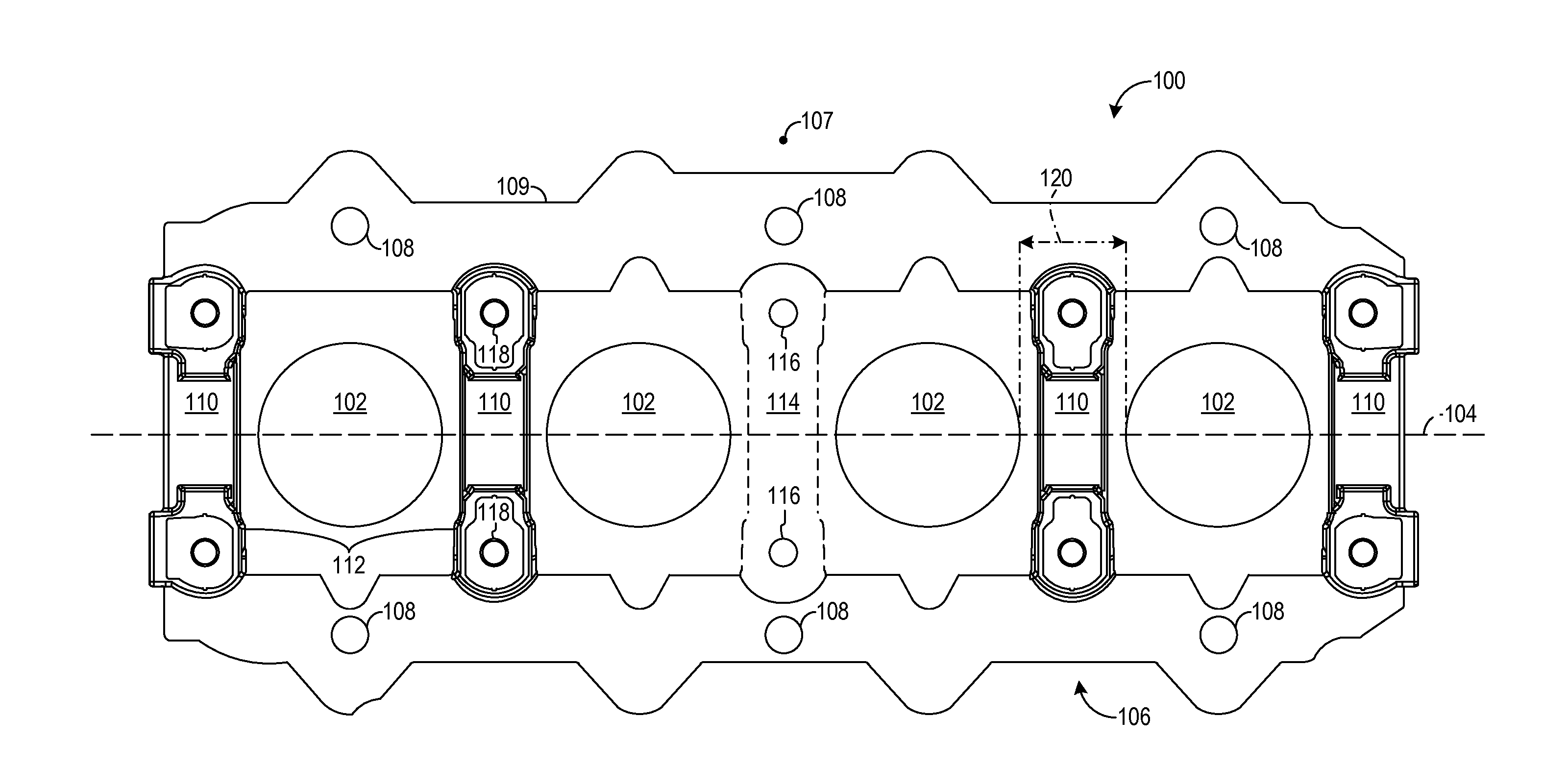 Cracked cap bulkhead insert