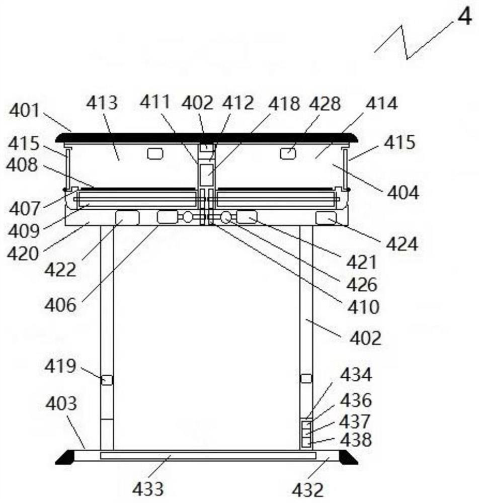 Automatic canteen dining table