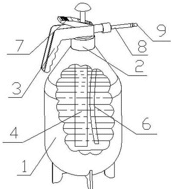 Handheld compression sprayer