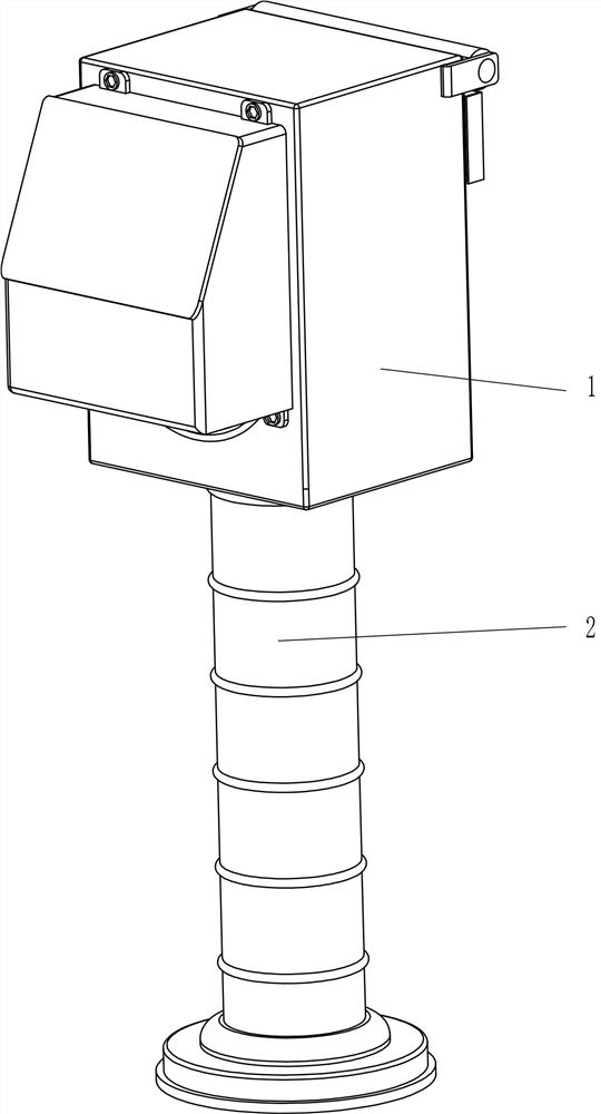 Non-contact medicine applying device for skin fungal infection medicine