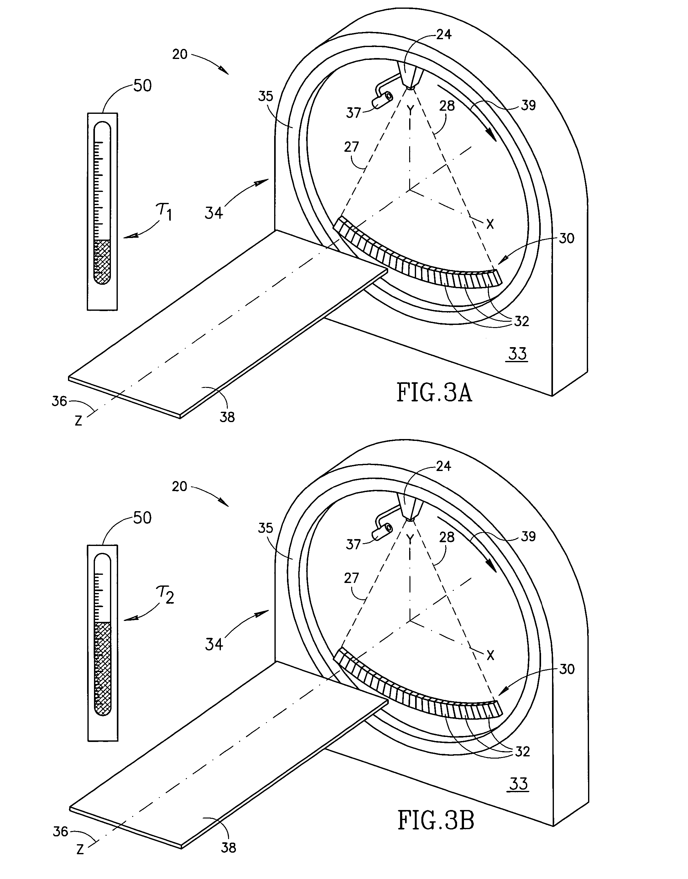 Method and apparatus for calibrating X-ray detectors in a CT-imaging system