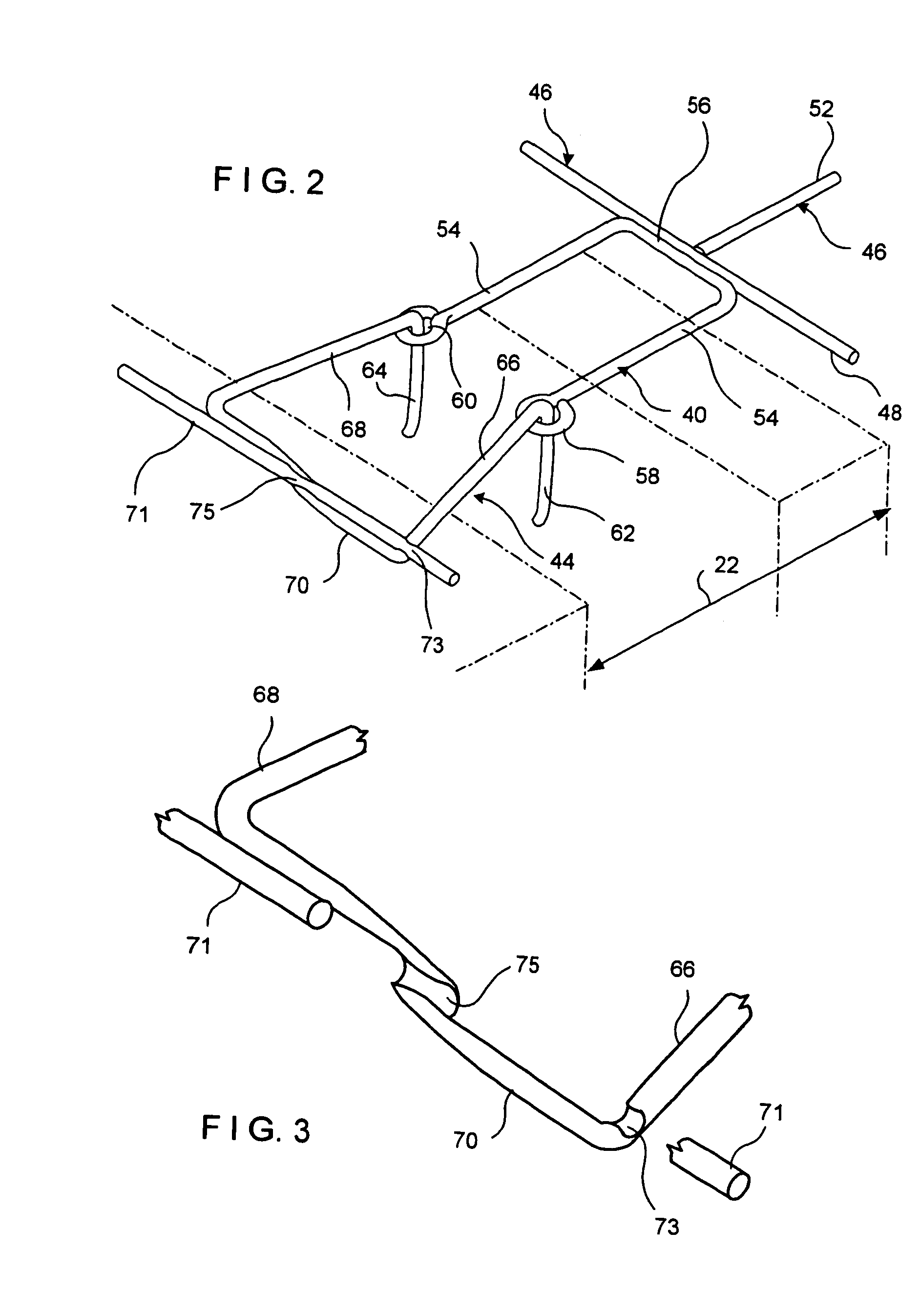 Snap-in wire tie