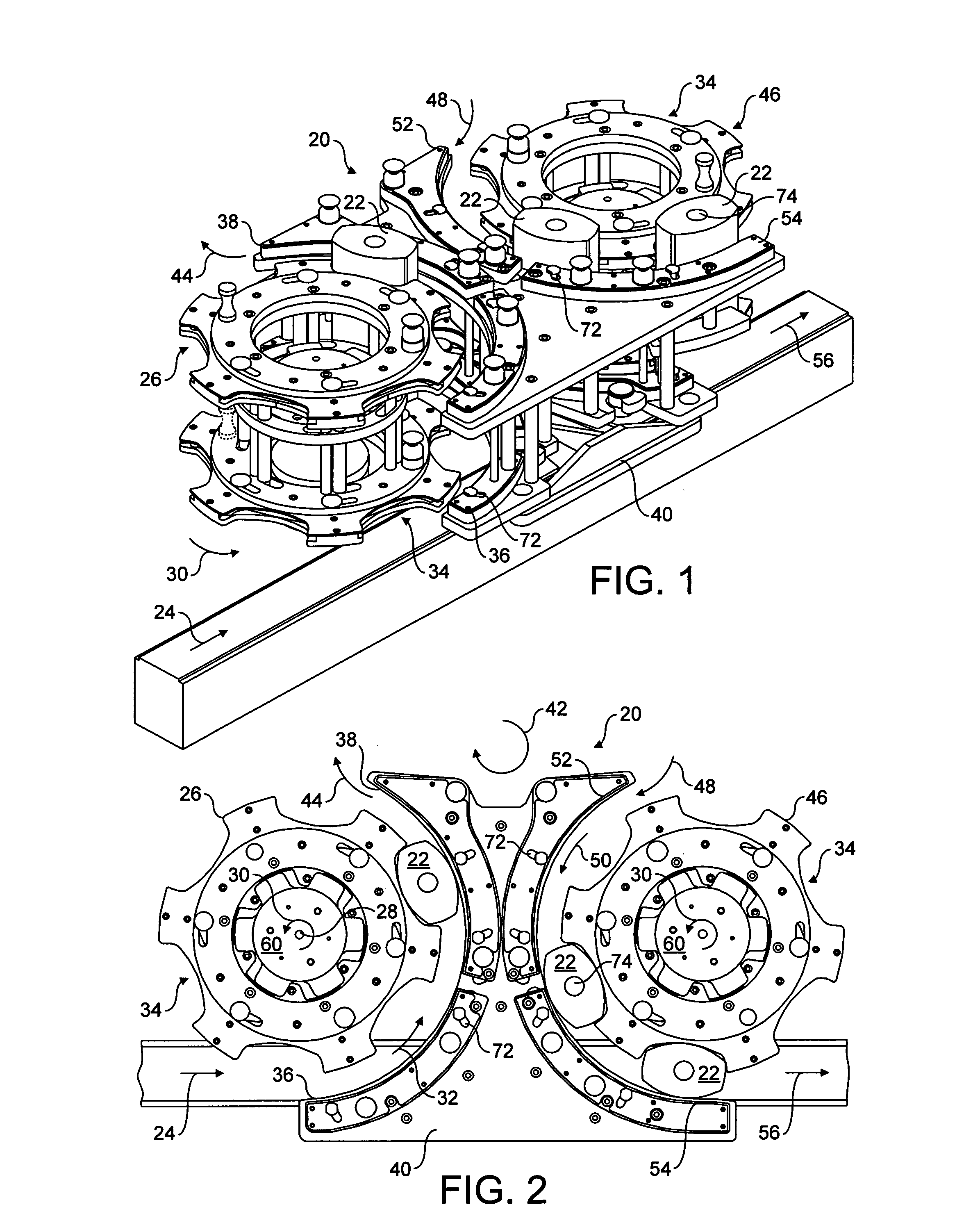 Adjustable star wheel