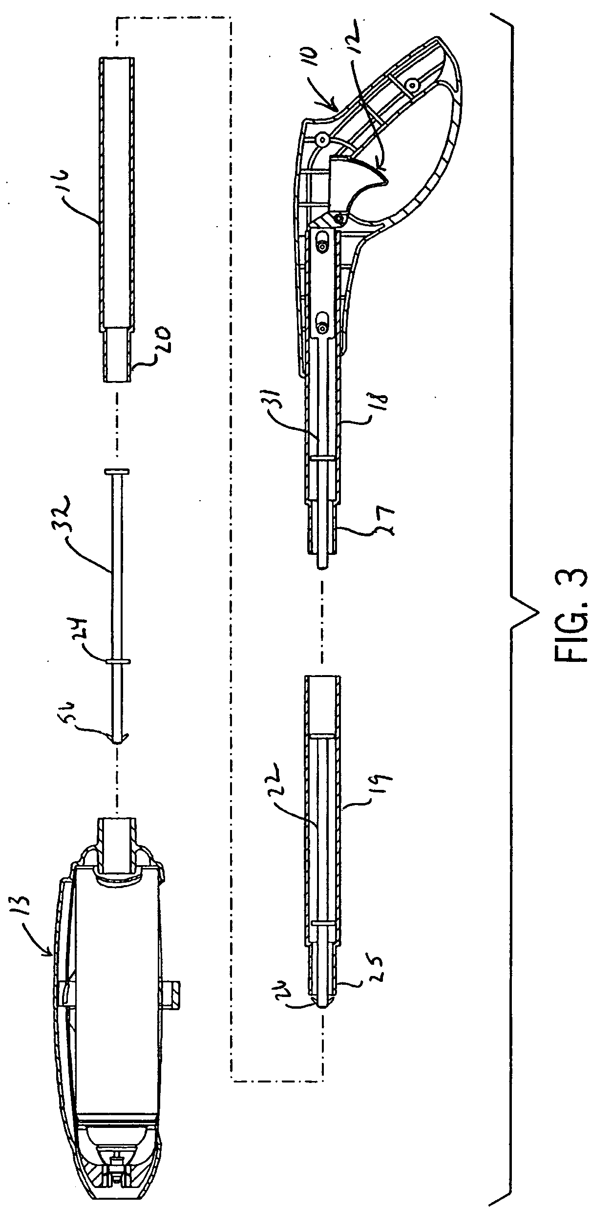 Detachable tube assembly