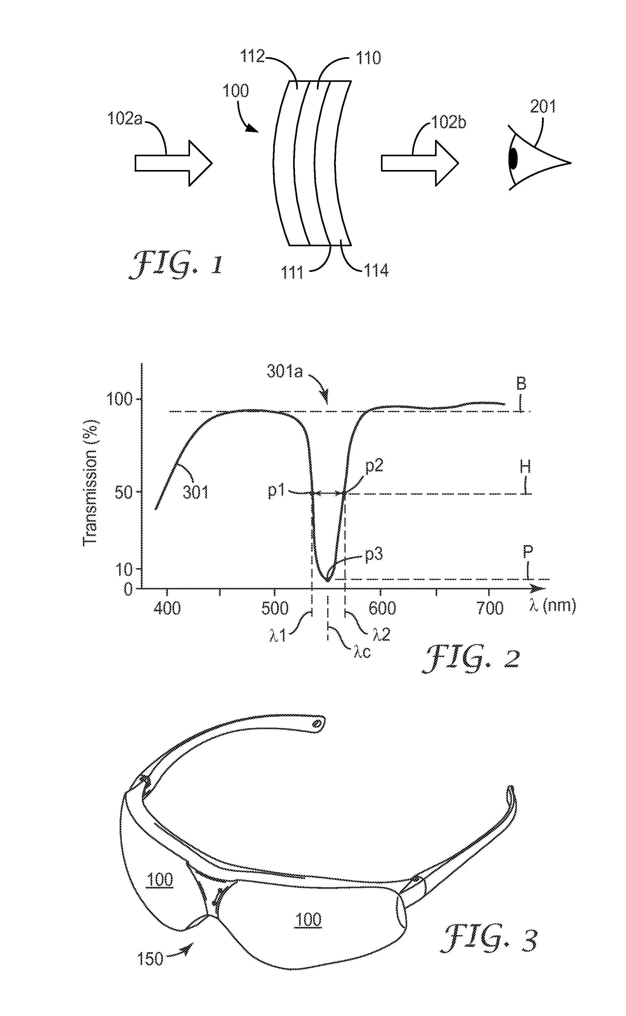 Blue edge filter optical lens