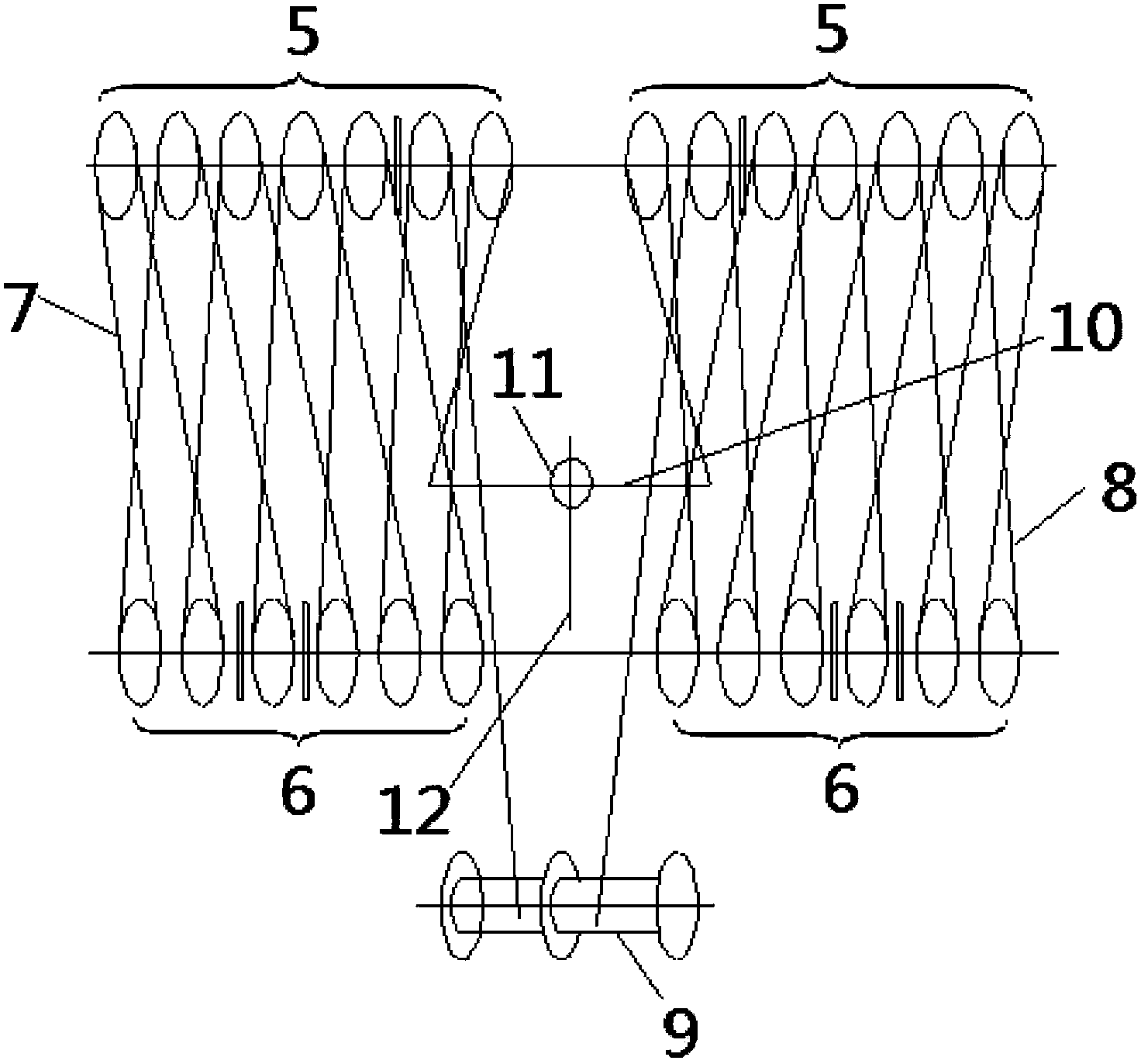 Steel wire balancer and special trolley provided with lifting arm support