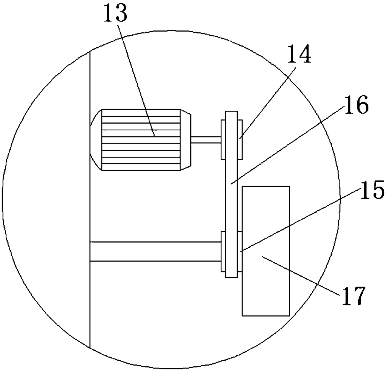 Pipe polishing device for manufacturing office chair