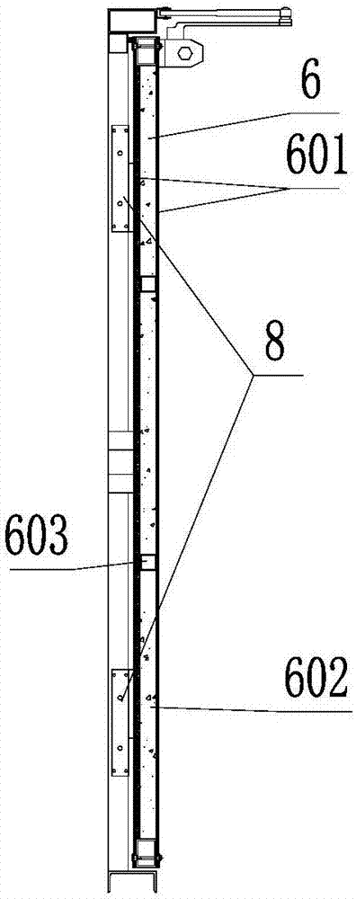 Rail front protecting door system of rail traffic interval