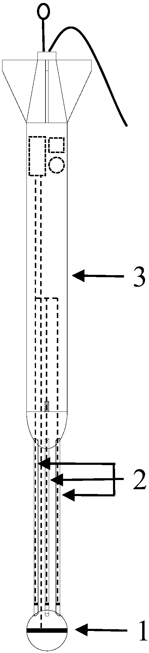 Free falling type ball-shaped penetrometer with propeller