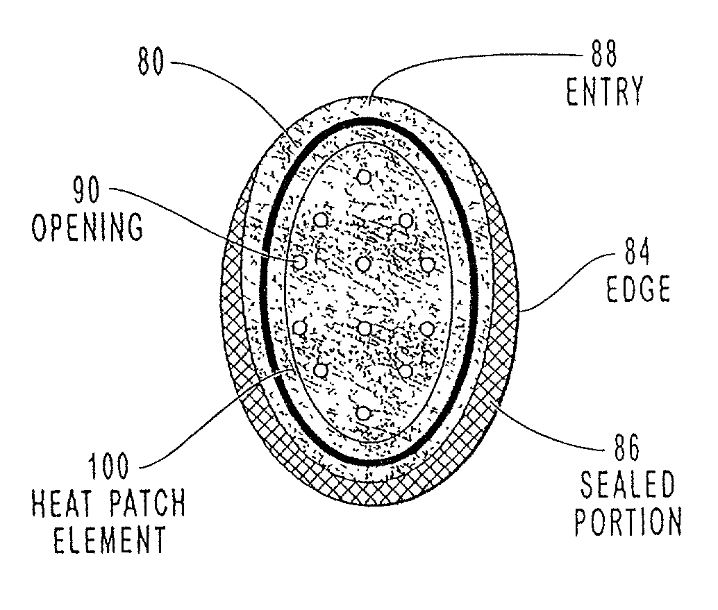 Transdermal drug patch with attached pocket for controlled heating device