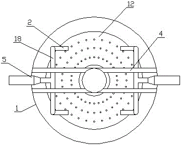 Air floating water push type rice washing machine