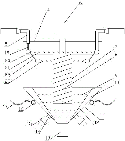 Air floating water push type rice washing machine