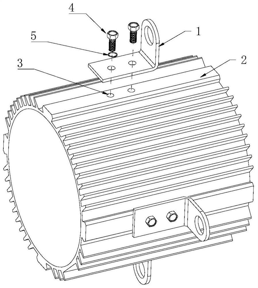 A kind of installation structure and its motor