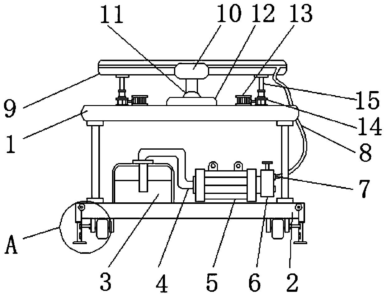 Viaduct guardrail rotary cleaning machine and manufacturing and using method thereof