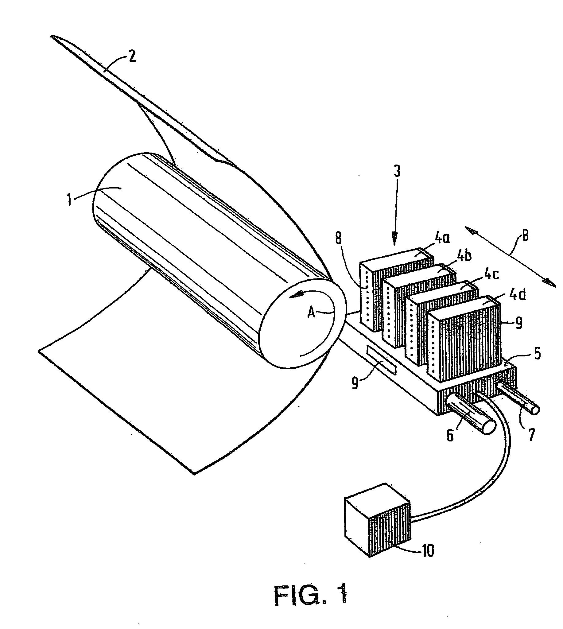 Printing method for use in an inkjet printer and an inkjet printer which has been modified for the printing method